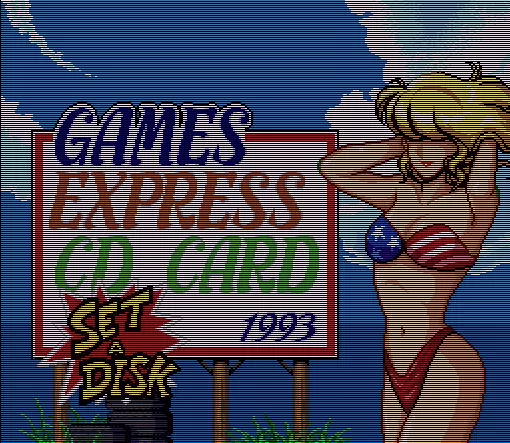 ROM Games Express CD Card 1993